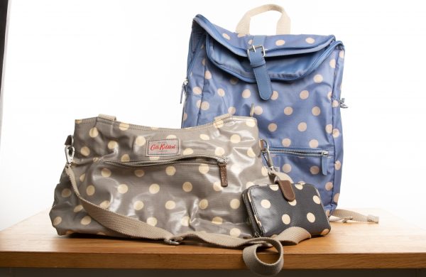 Cluster of Cath Kidston bags
